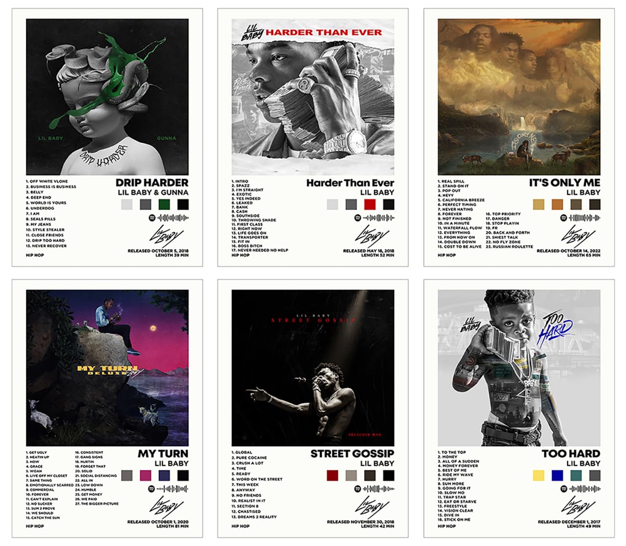 Amazon.com: Lil baby Album Cover Signed Limited Poster Print